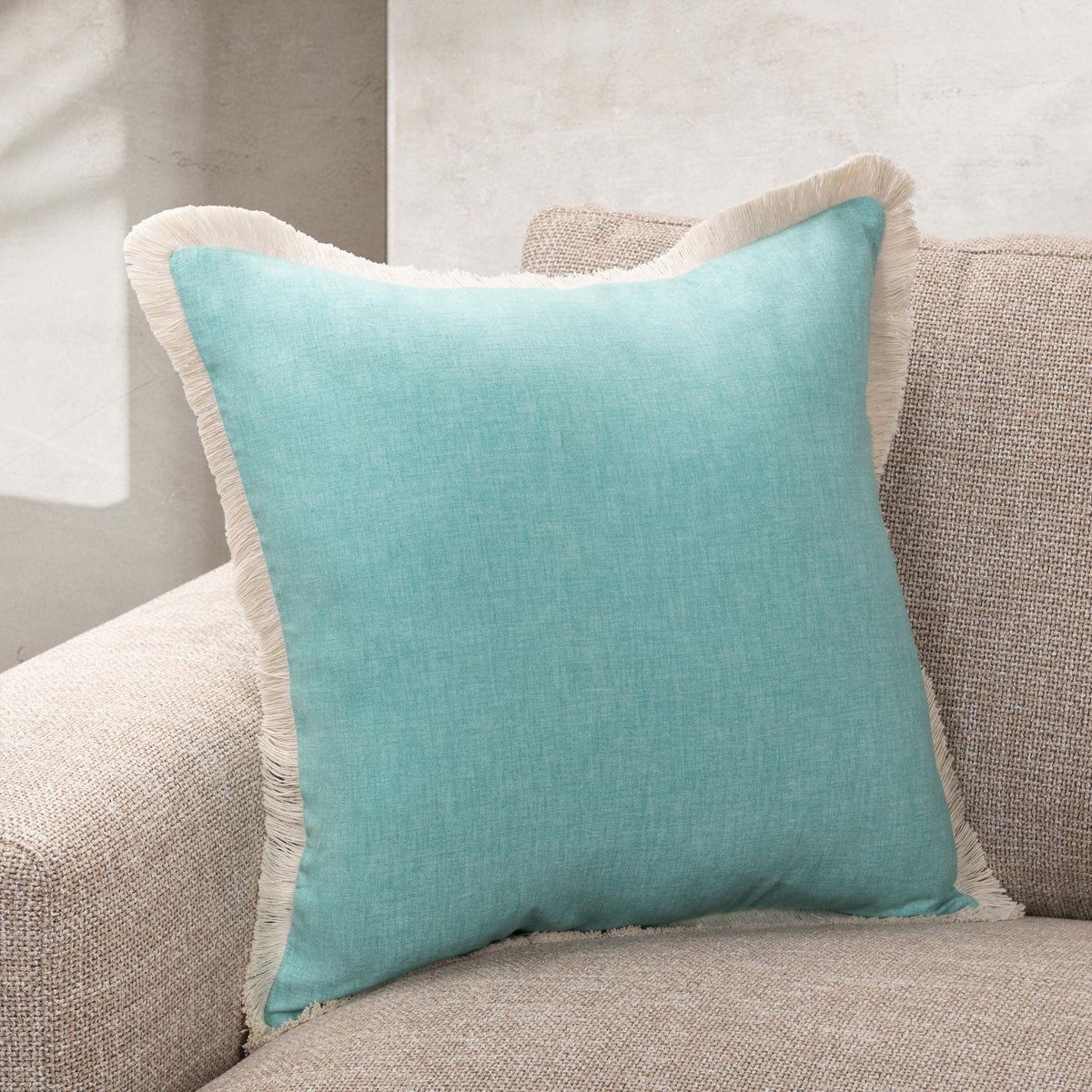 SLD Biscayne Pillow - Aqua Blue / 20"x20" by Classic Home - view 4