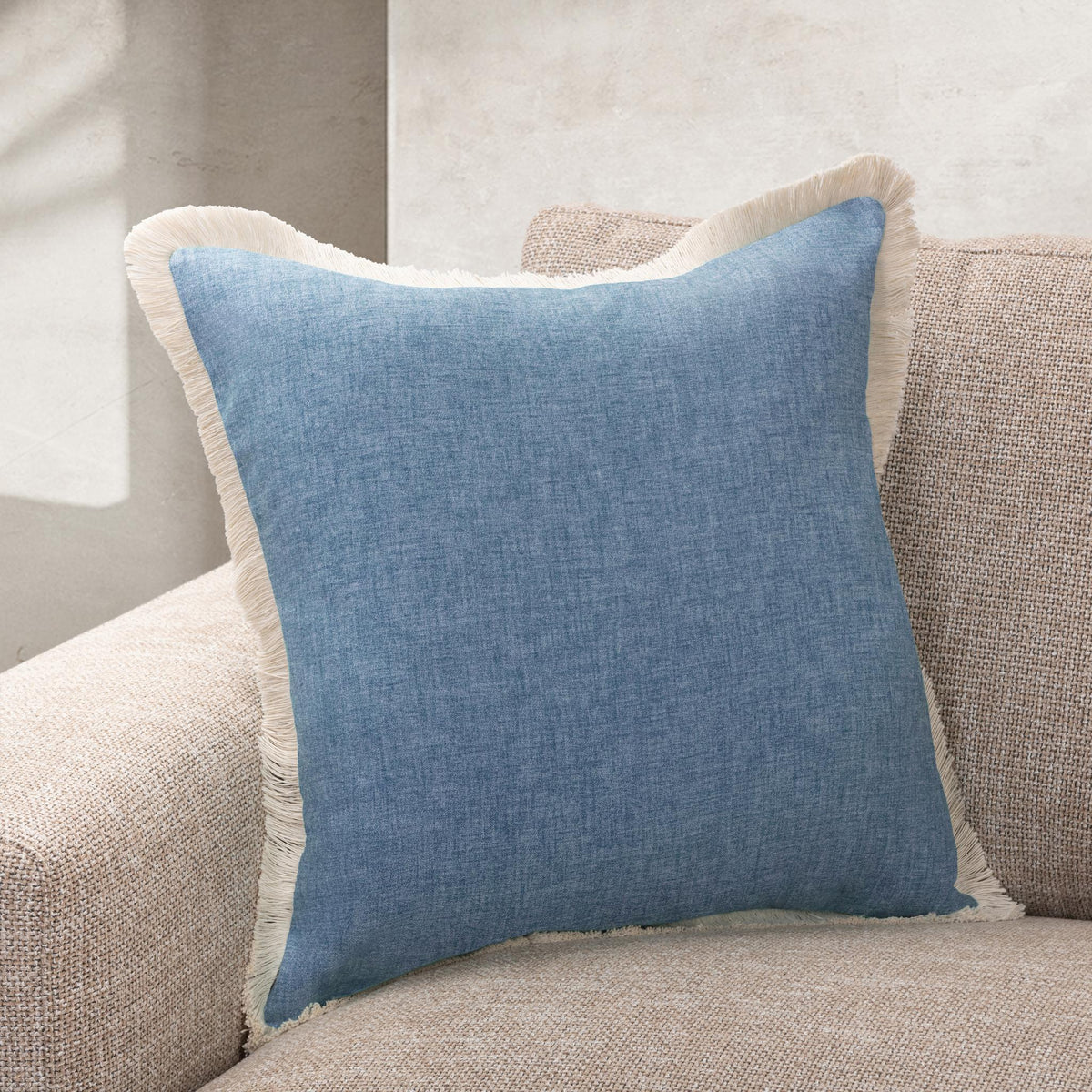 SLD Biscayne Pillow - Harbor Blue / 20"x20" by Classic Home - view 4