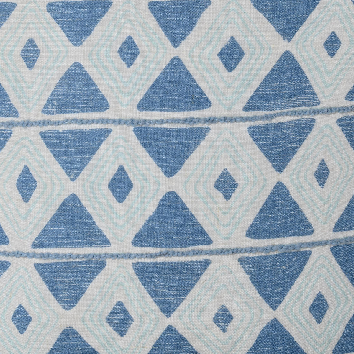 Seaside Trellis Pillow - Harbor Blue / 22"x22" by Classic Home - view 3