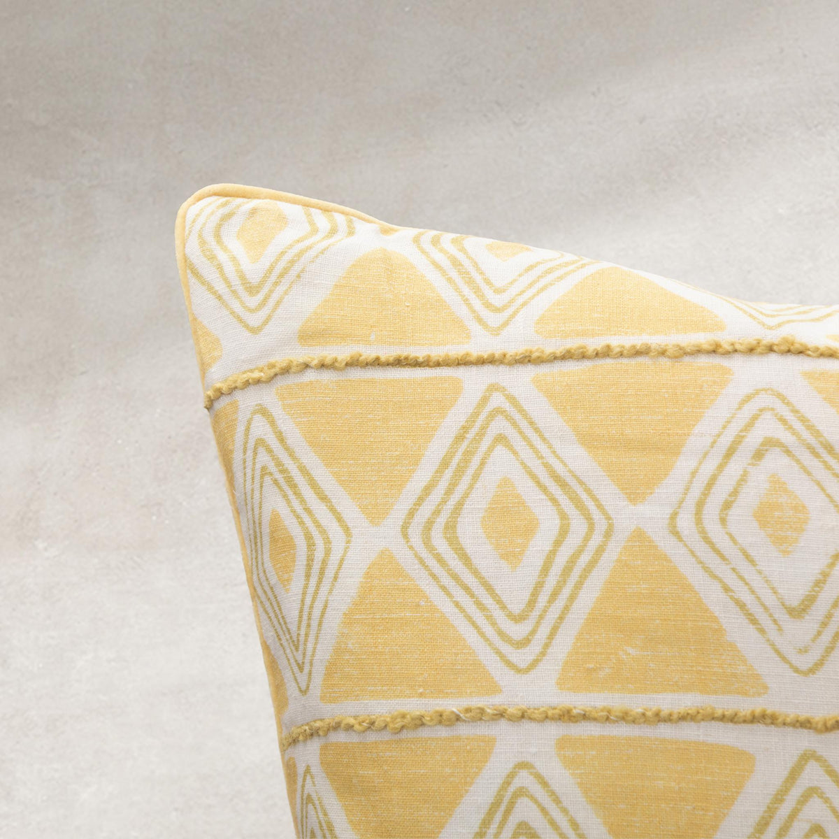 Seaside Trellis Pillow - Sunwashed Gold / 22"x22" by Classic Home - view 5