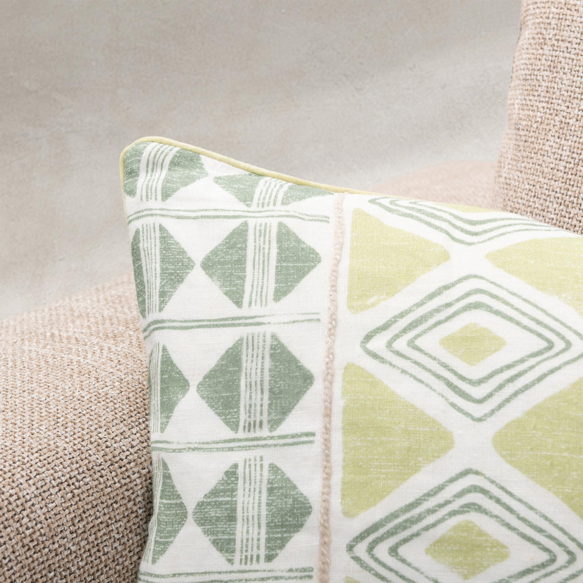 Mosaic Pillow - Fern Green / 14"x26" by Classic Home - view 5