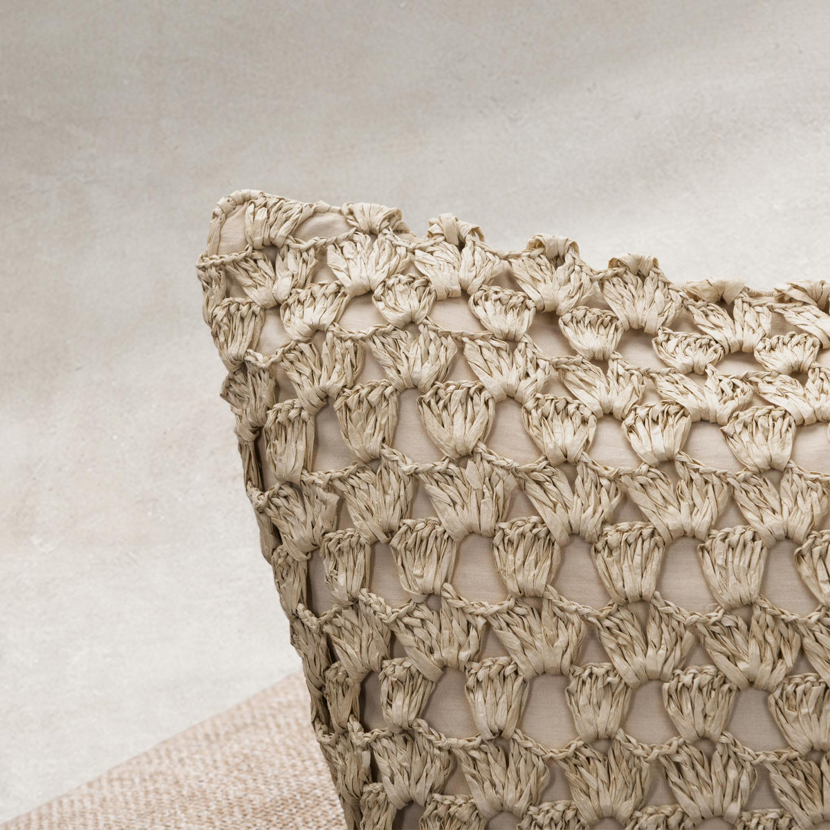 Dunes Pillow - Natural / 20"x20" by Classic Home - view 5