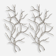 Uttermost Silver Branches Wall Art S/2