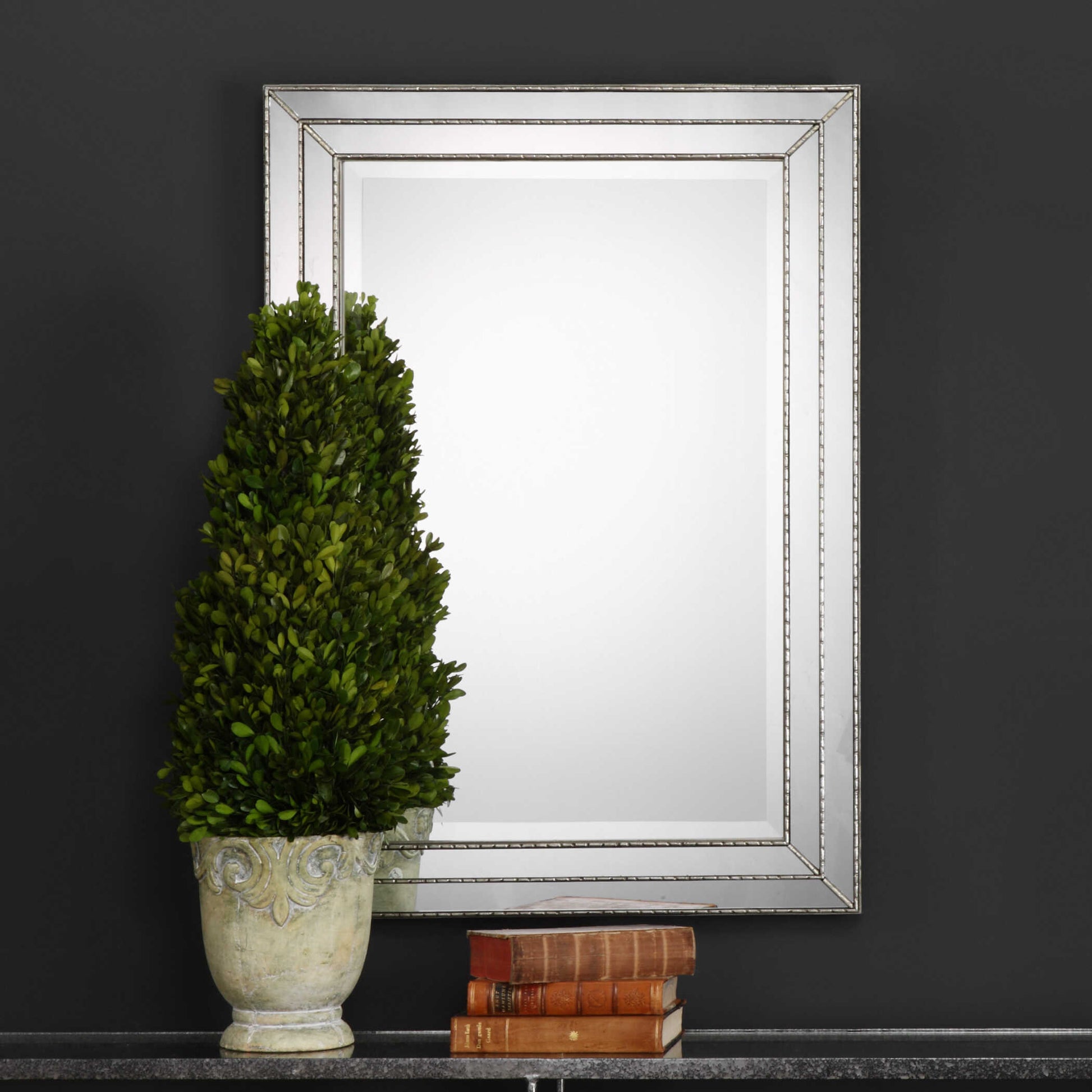 Ansley Metallic Silver Wall Mirror