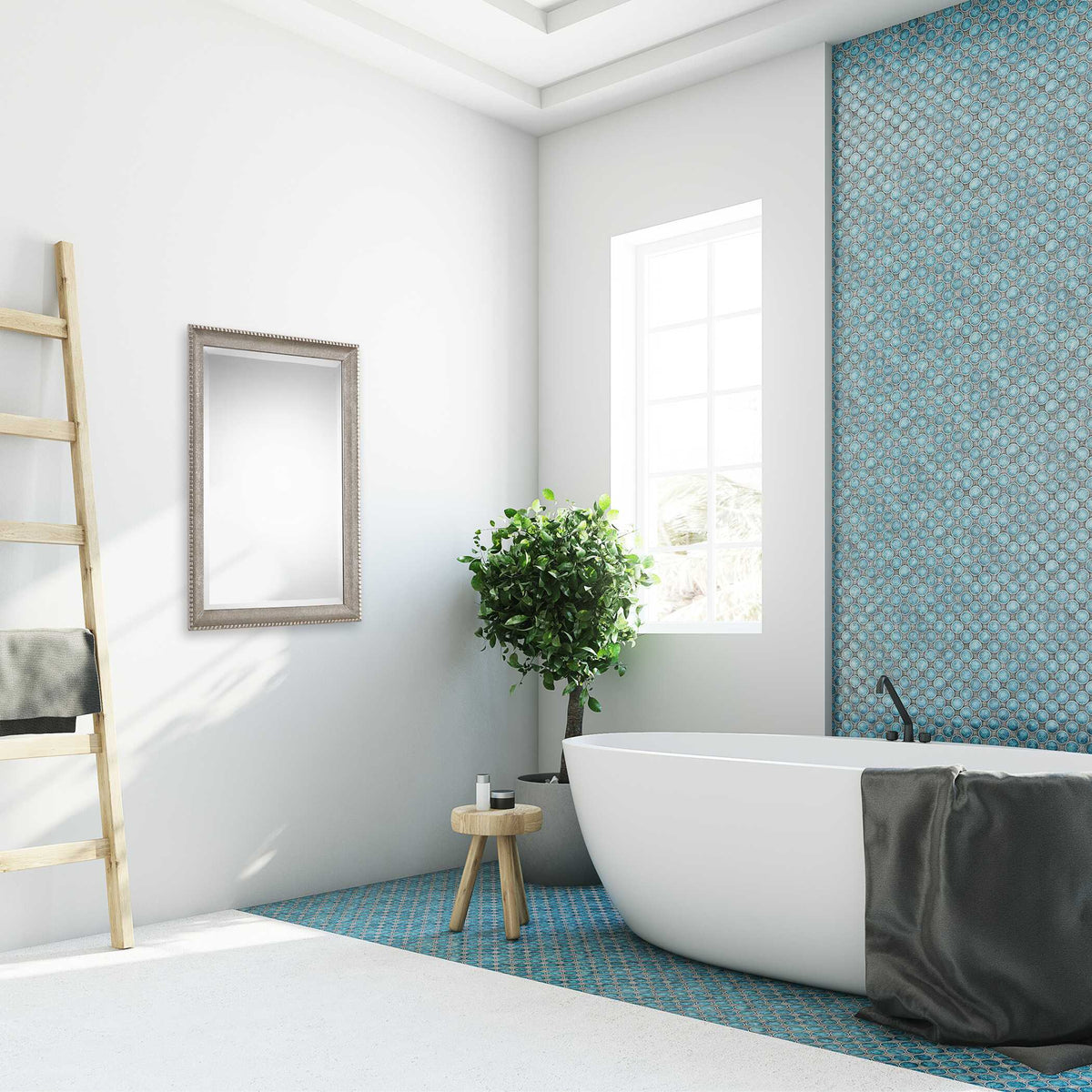 Bellamy Metallic Silver Wall Mirror