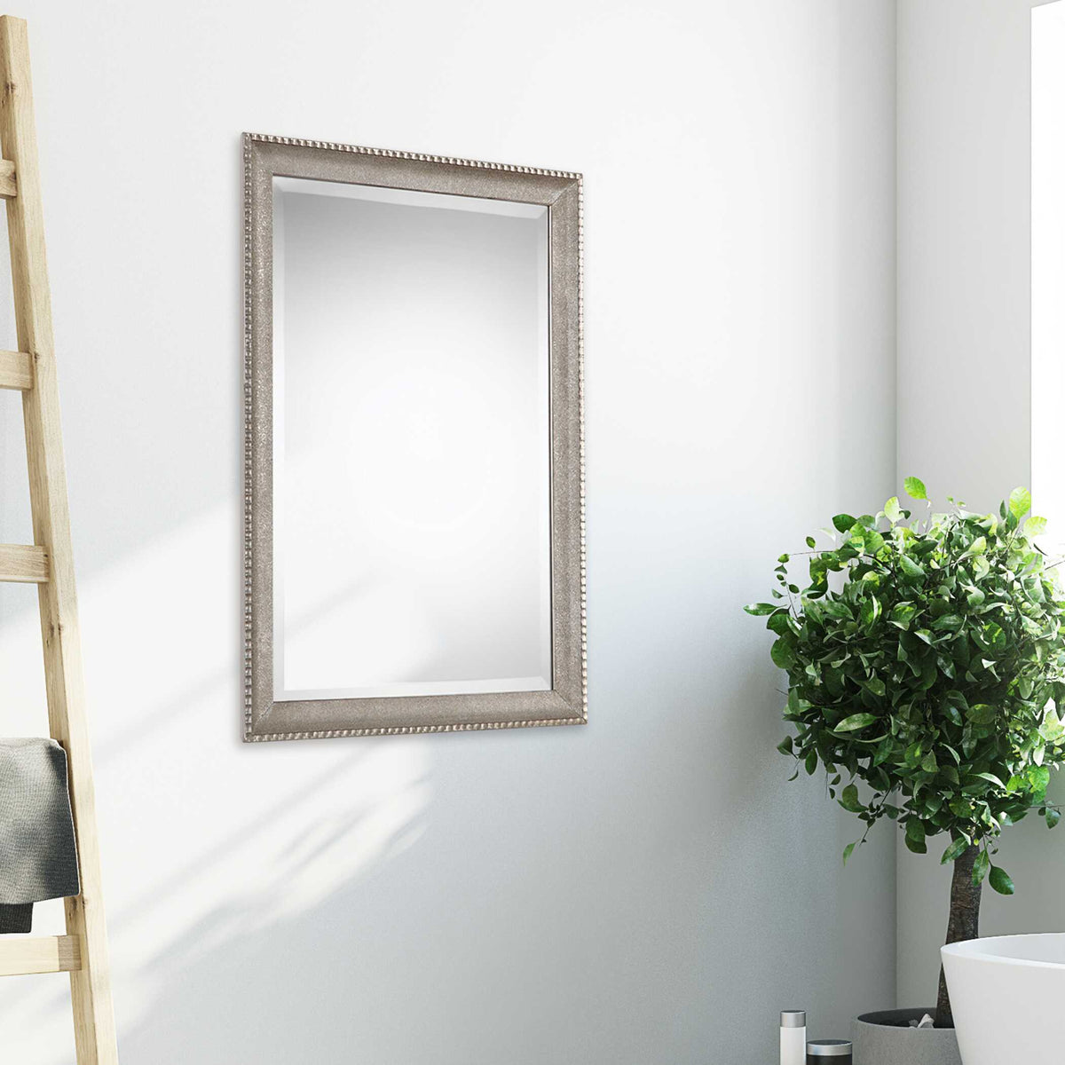 Bellamy Metallic Silver Wall Mirror