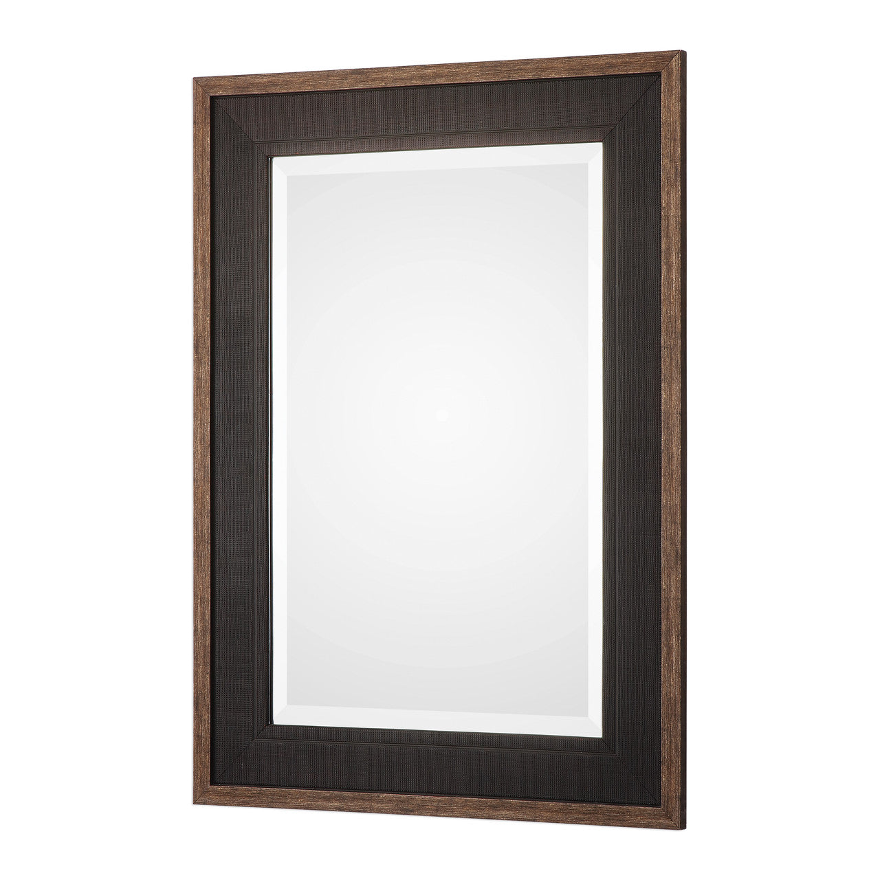 Uttermost Staveley Rustic Black Mirror