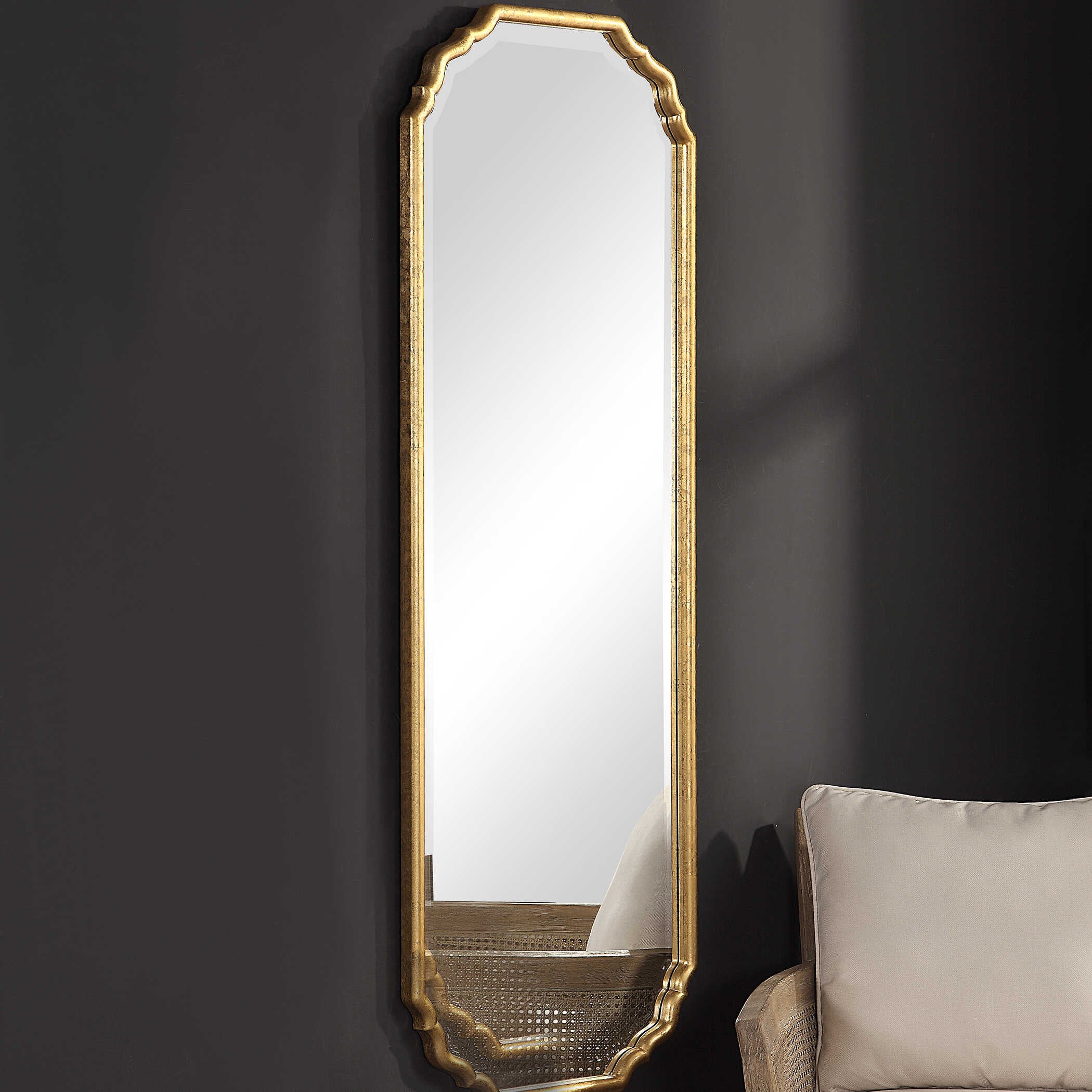 Brixton Gold Glass Wall Mirror