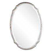Carrow Oval Silver Iron Wall Mirror