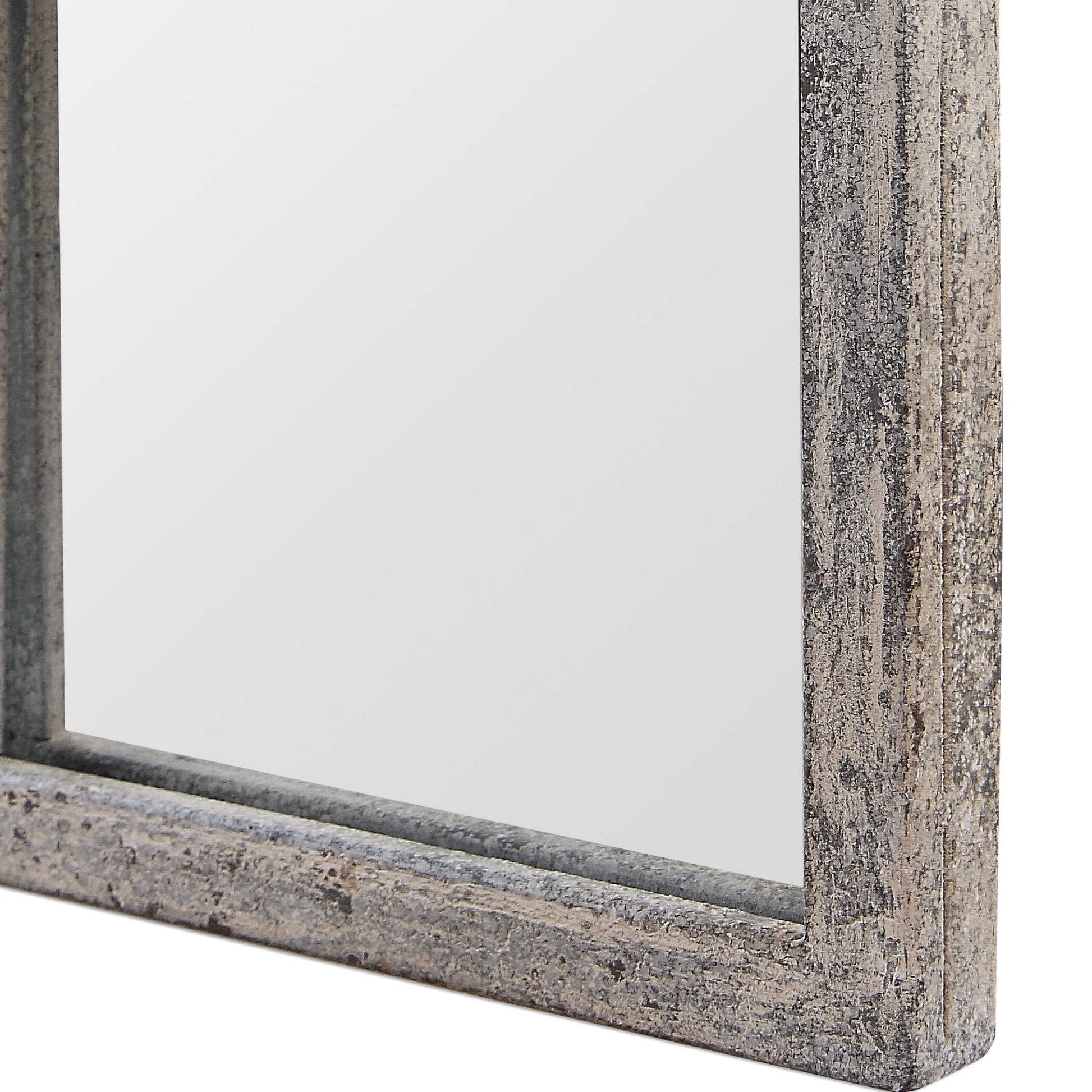 Camden Arched Rust Iron Wall Mirror