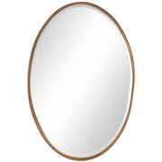 Cassian Oval Gold Iron Wall Mirror