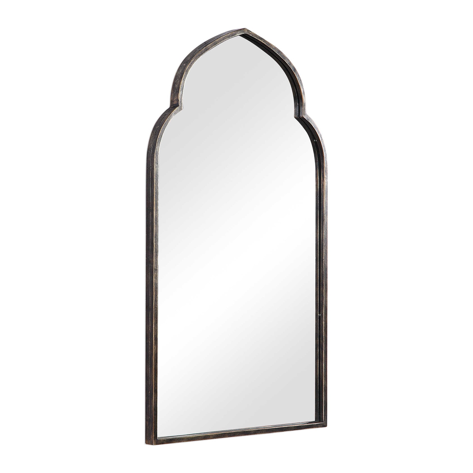 Clemence Dark Bronze Iron Wall Mirror