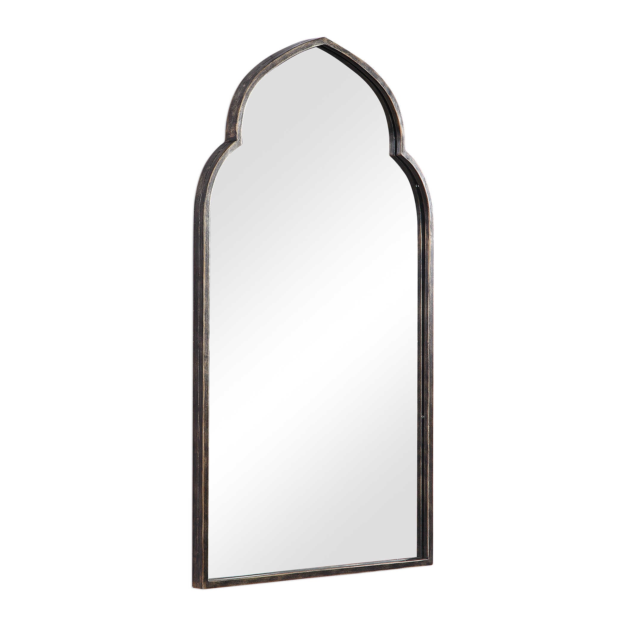 Clemence Dark Bronze Iron Wall Mirror
