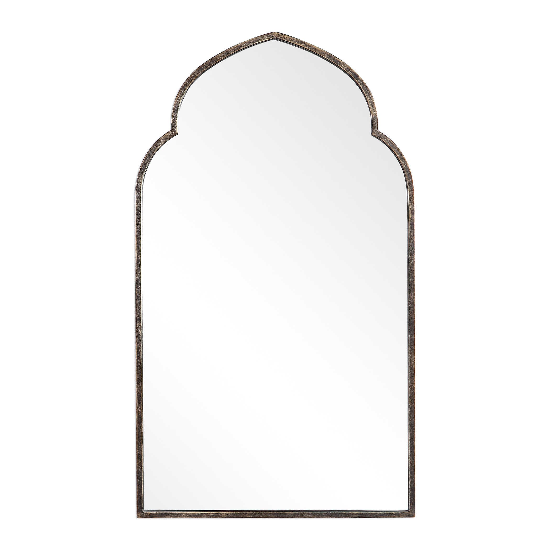 Clemence Dark Bronze Iron Wall Mirror
