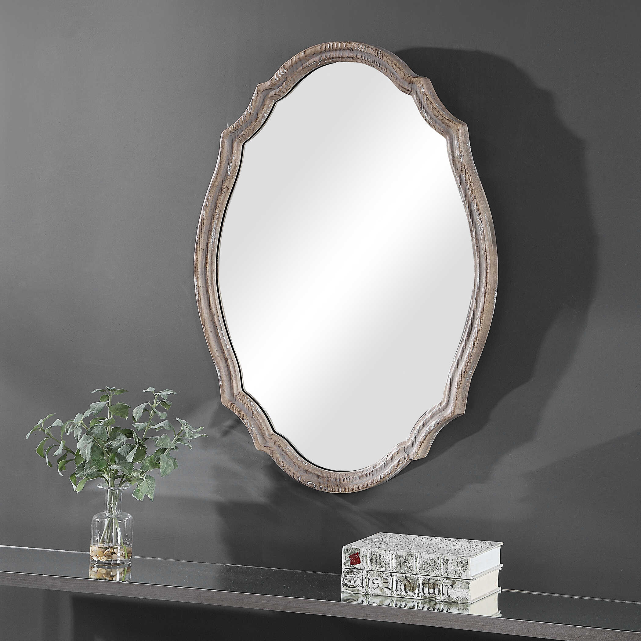 Colvin Natural Wood Wall Mirror