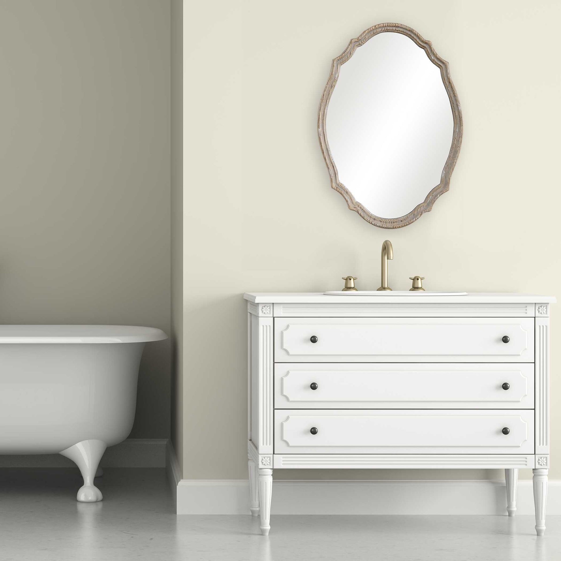 Colvin Natural Wood Wall Mirror
