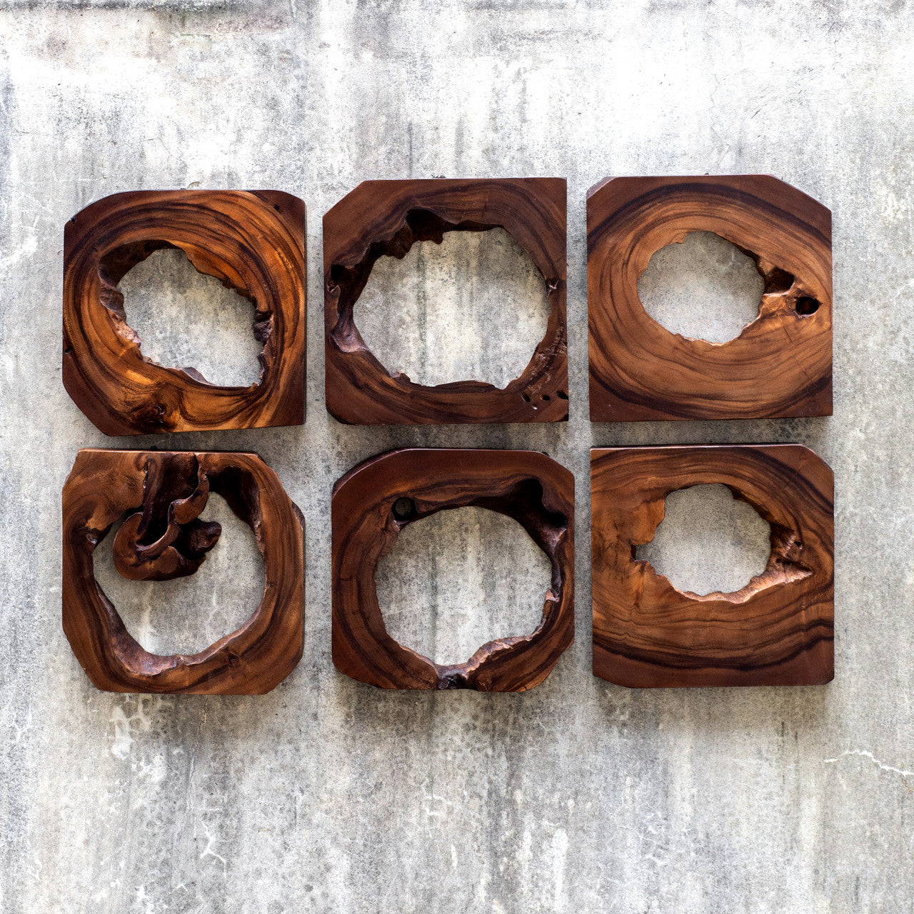 Uttermost Adlai Wood Wall Art S/6
