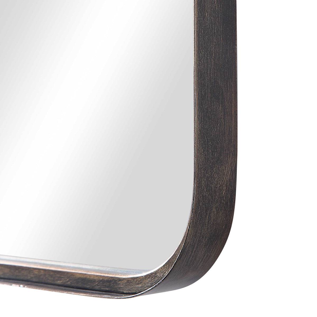 Corwin Round Dark Bronze Wall Mirror