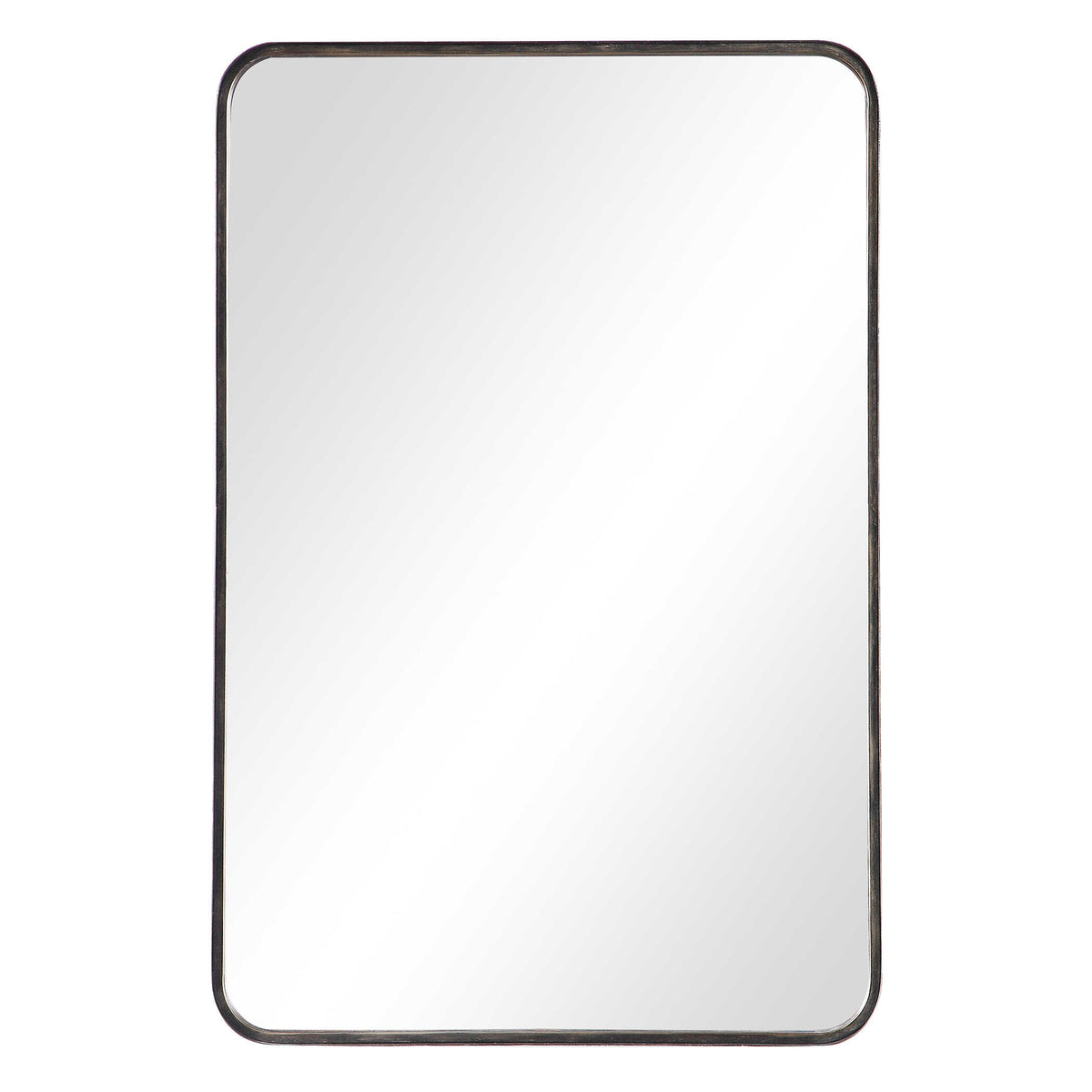 Corwin Round Dark Bronze Wall Mirror