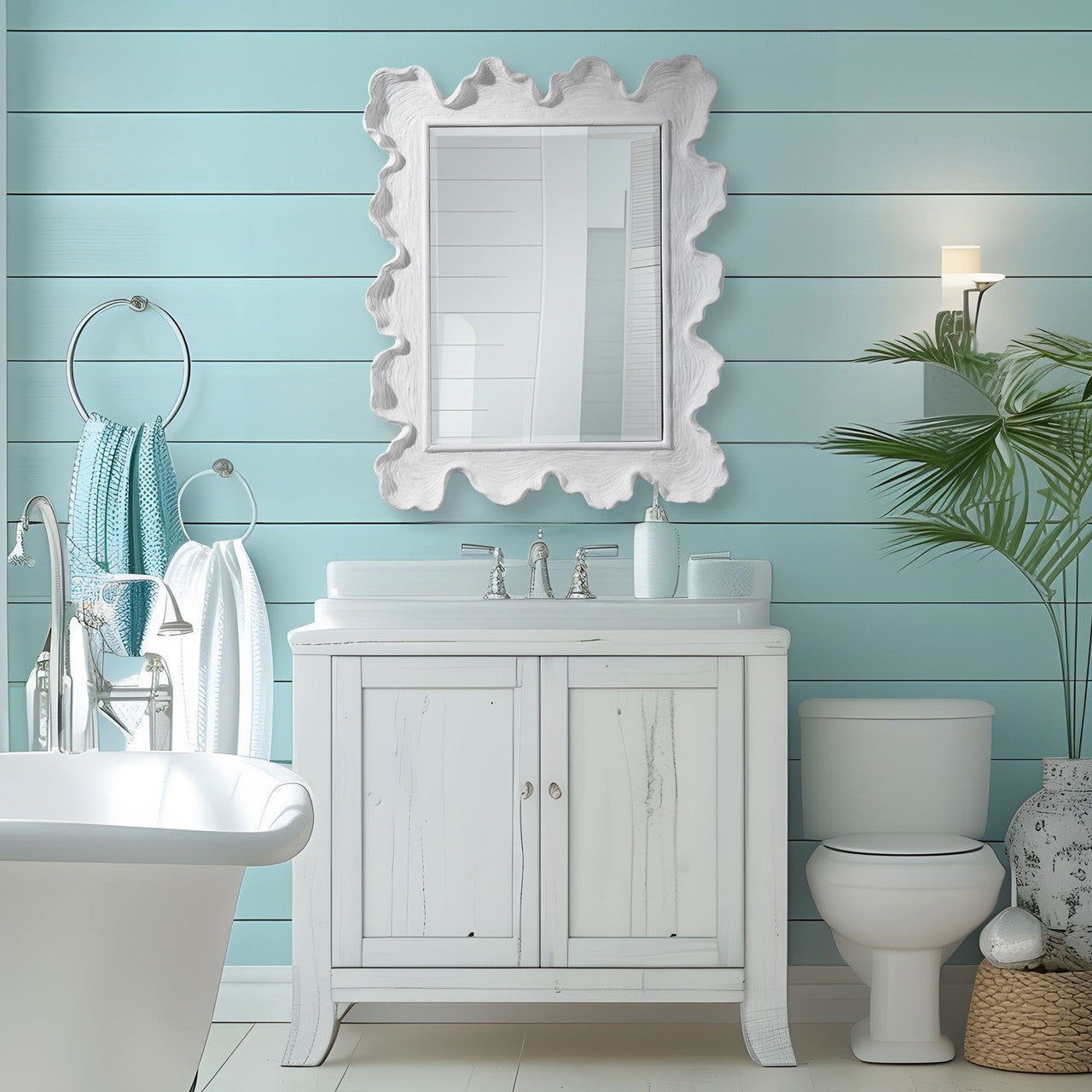 Uttermost Sea Coral Coastal Mirror