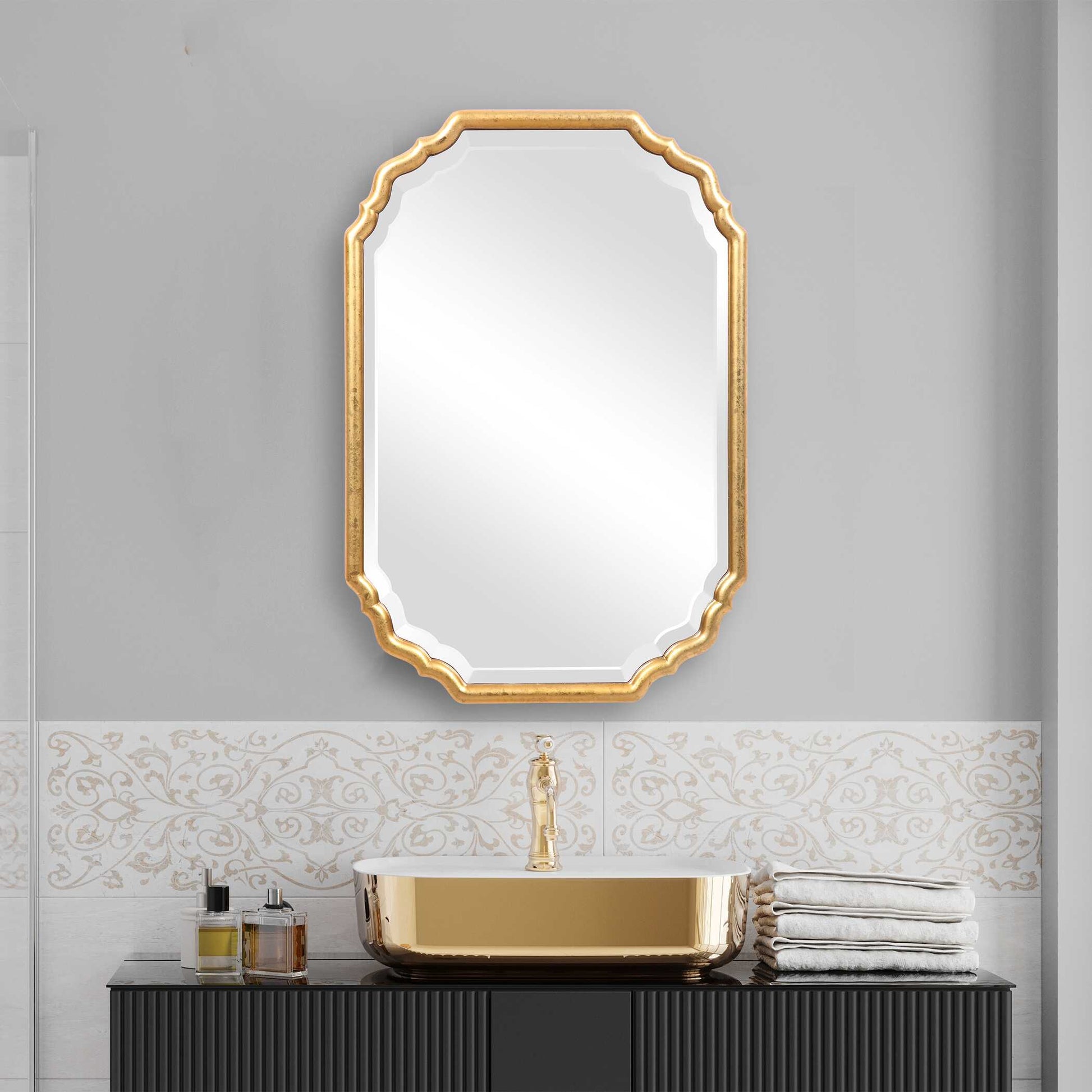 Denby Gold Glass Wall Mirror
