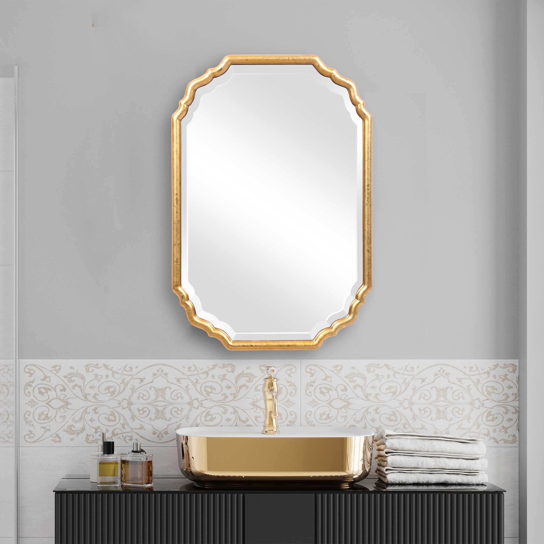 Denby Gold Glass Wall Mirror
