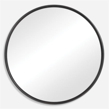 Belham Round Iron Mirror