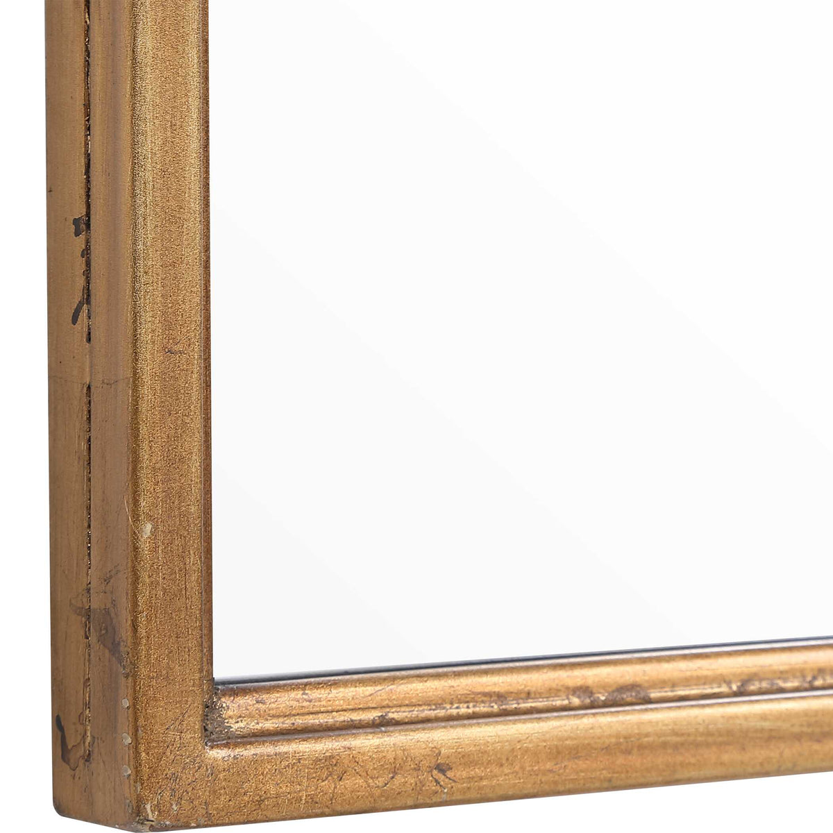 Elowen Arched Gold Iron Wall Mirror