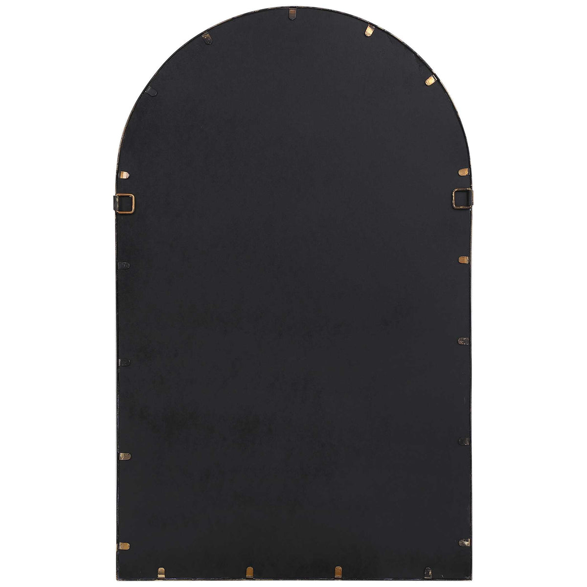 Elowen Arched Gold Iron Wall Mirror