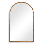 Elowen Arched Gold Iron Wall Mirror