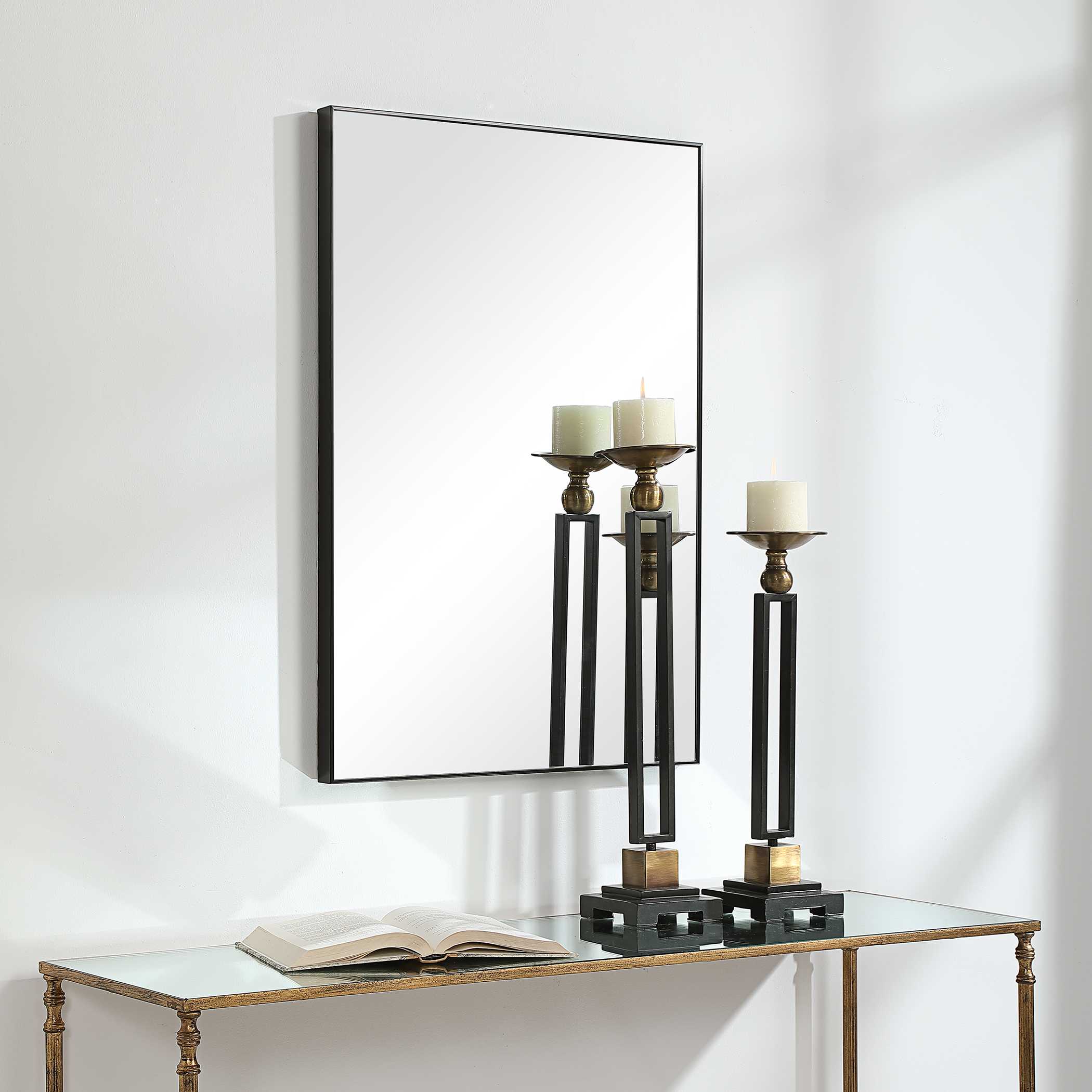 Havlin Black Wall Mirror
