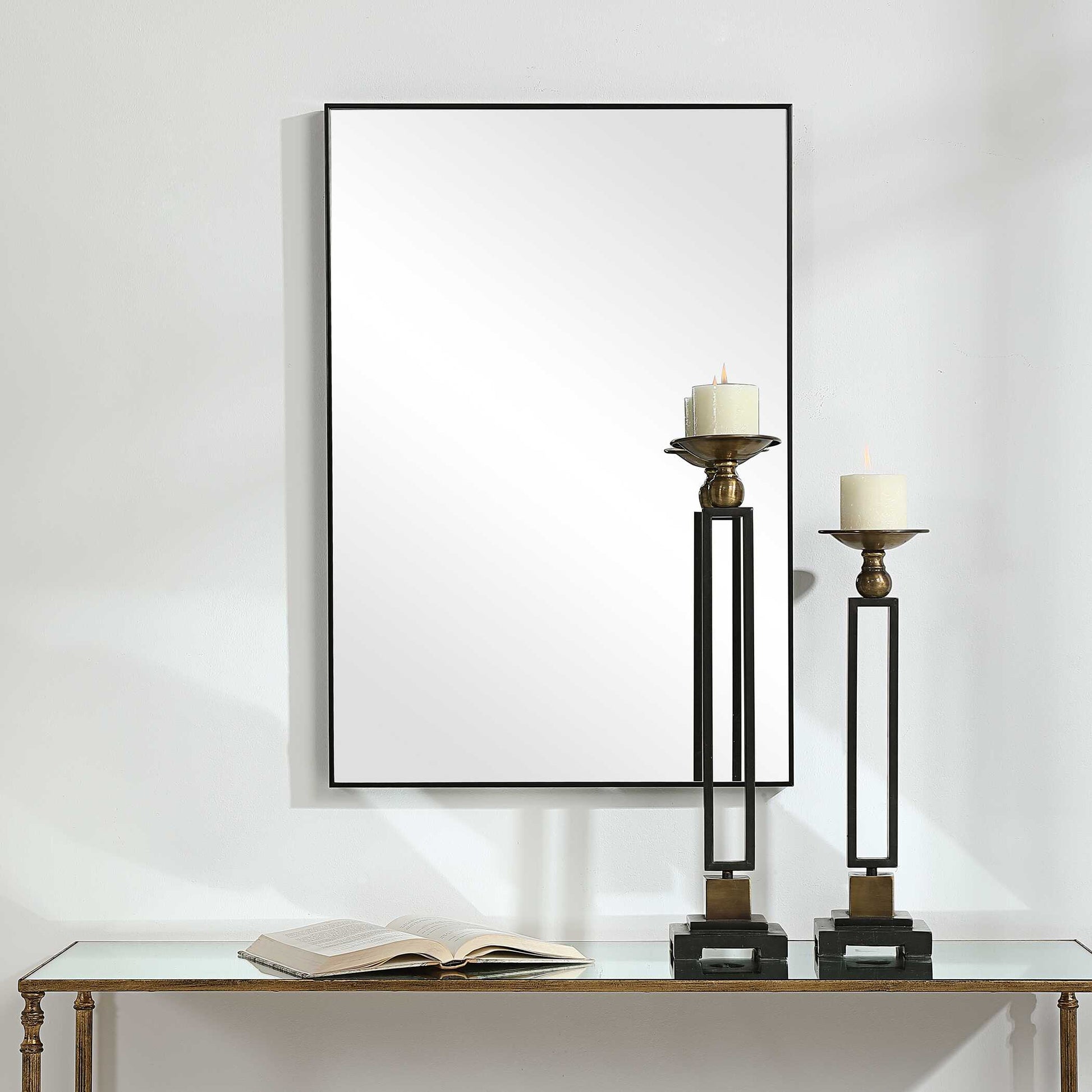 Havlin Black Wall Mirror