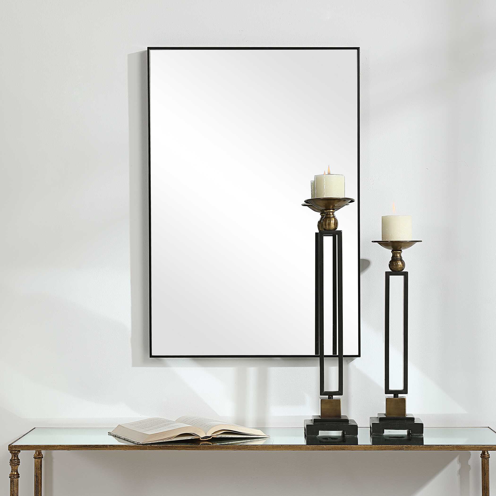 Havlin Black Wall Mirror