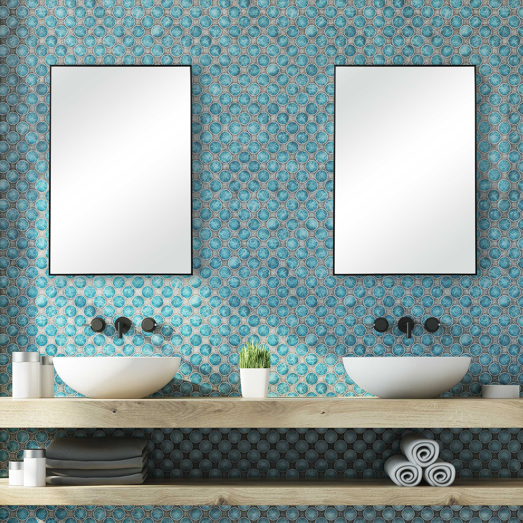 Havlin Black Wall Mirror
