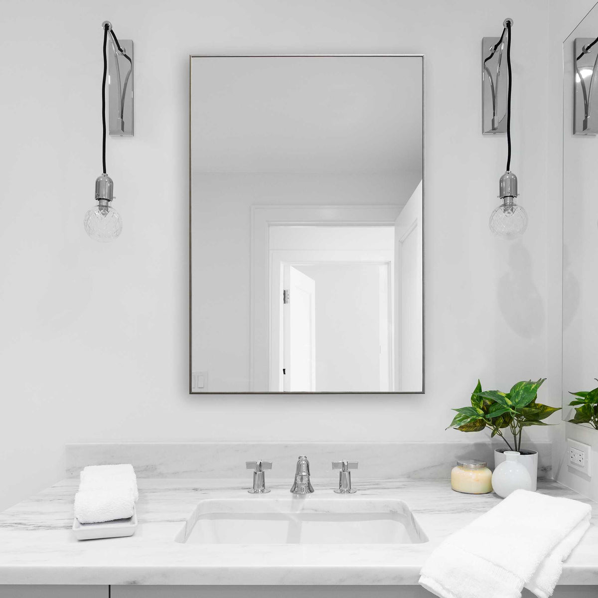 Idris Silver Wall Mirror