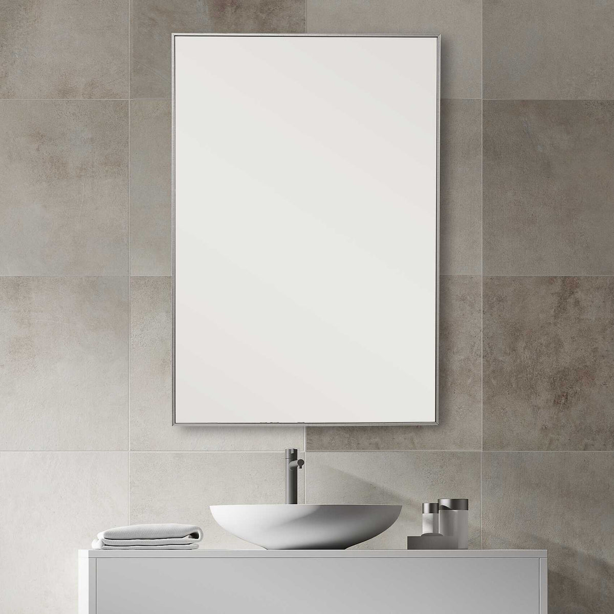Idris Silver Wall Mirror