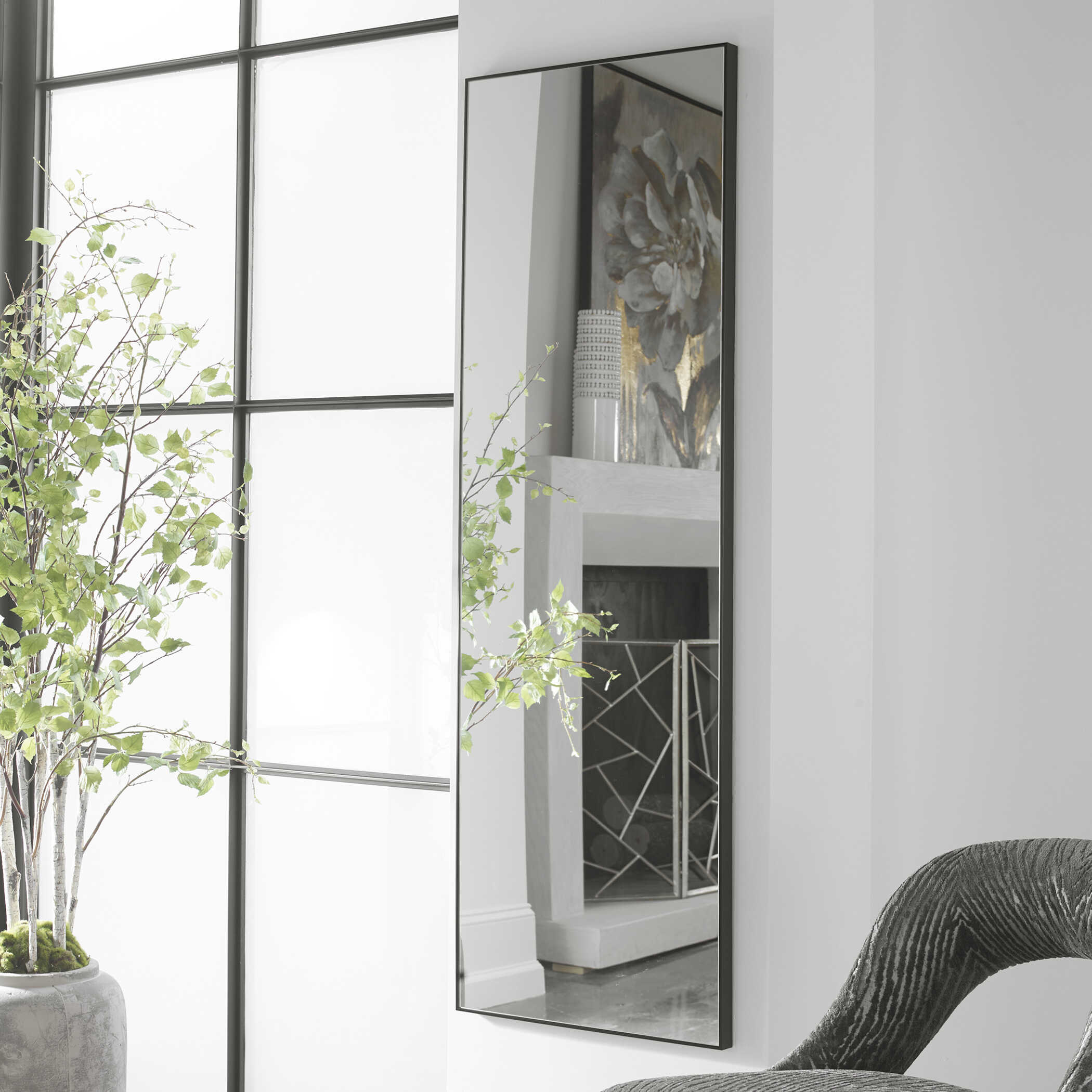 Ivorra Black Wall Mirror