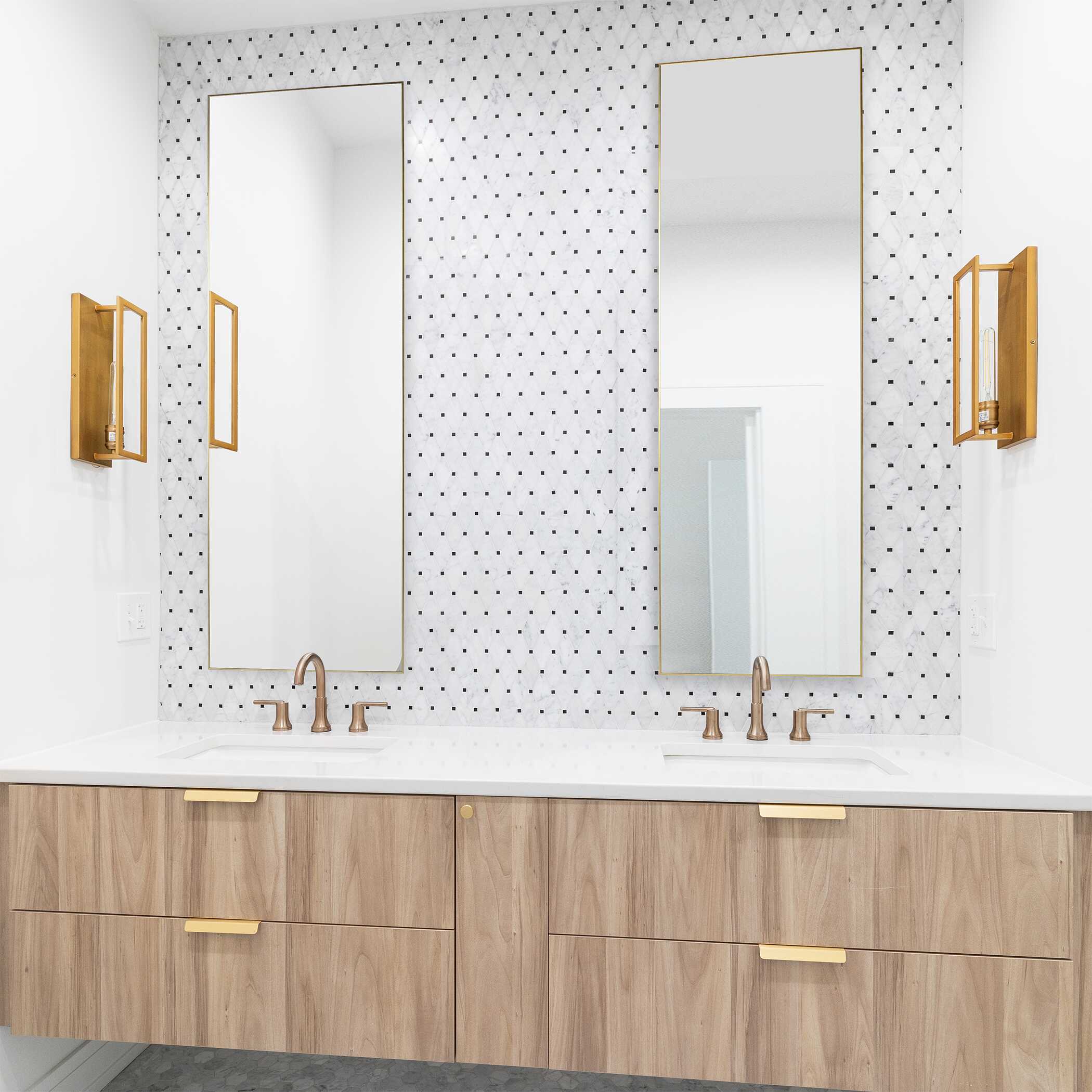 Kesler Gold Wall Mirror