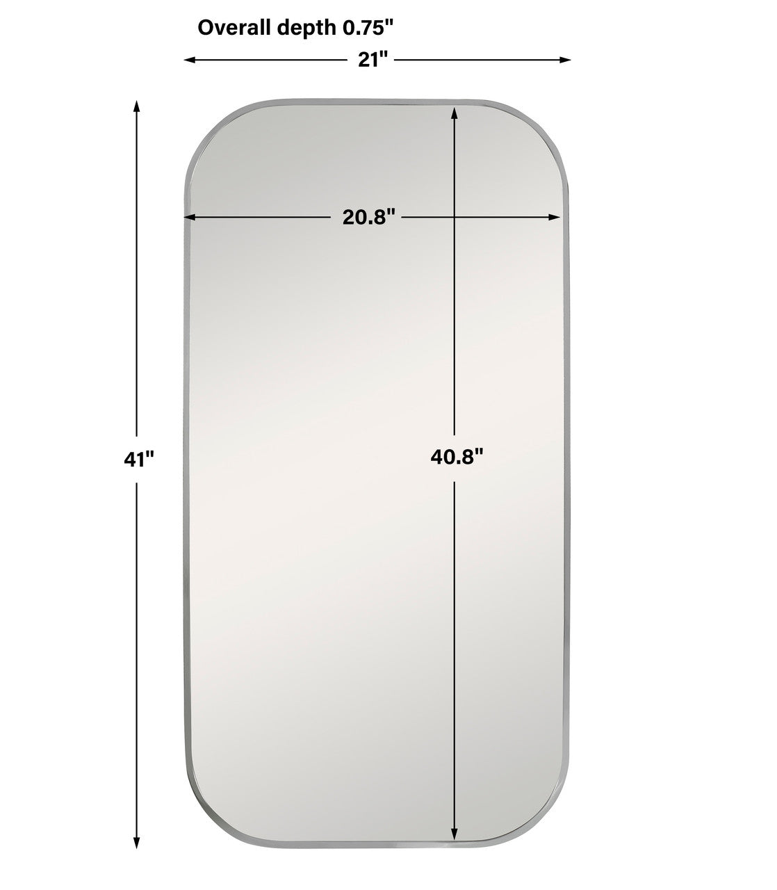 Uttermost Taft Polished Nickel Mirror