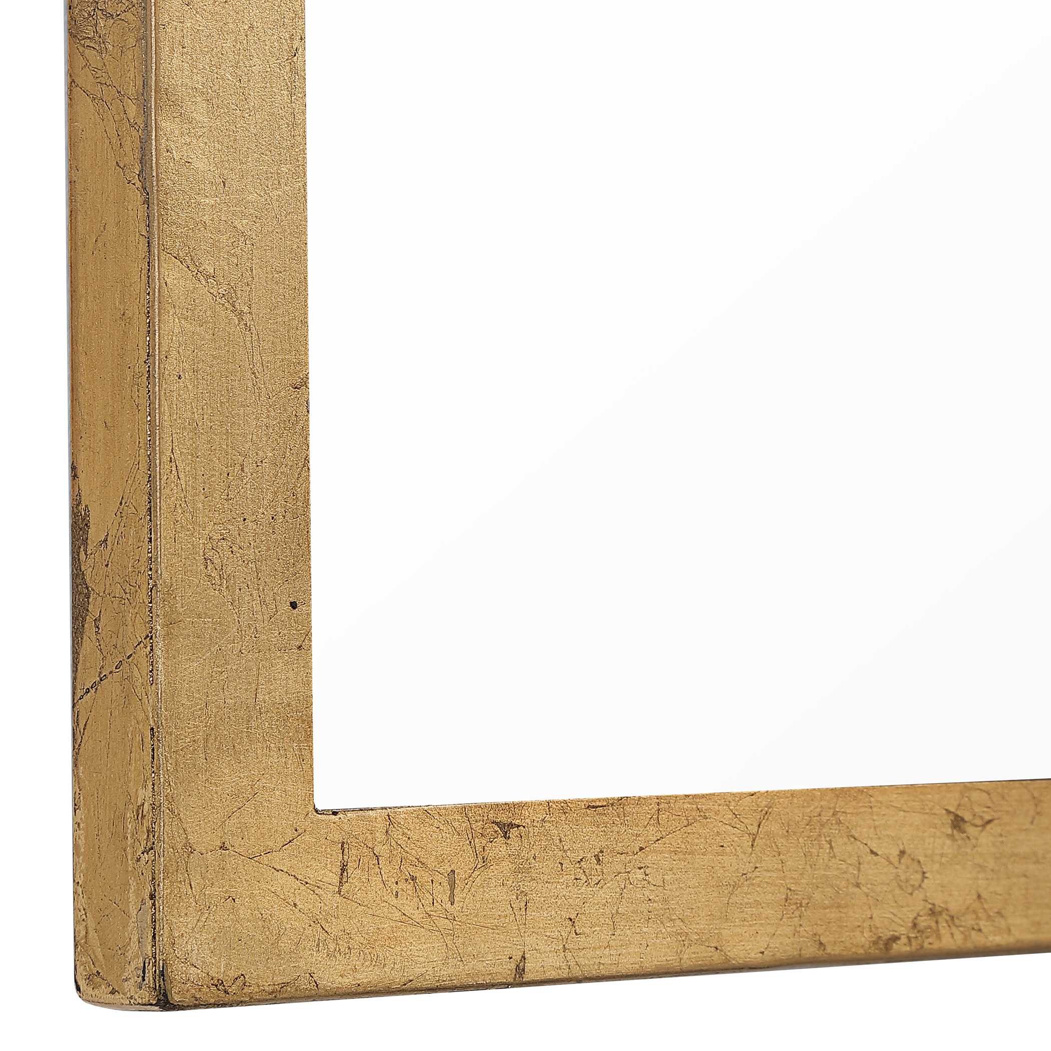 Harlow Arched Gold Iron Wall Mirror