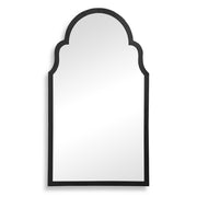 Garrick Arched Satin Black Wall Mirror