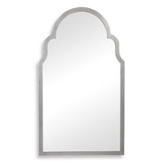 Halcyon Arched Silver Iron Wall Mirror