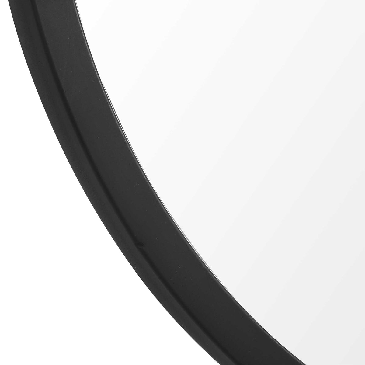 Marchetti Matte Black Wall Mirror