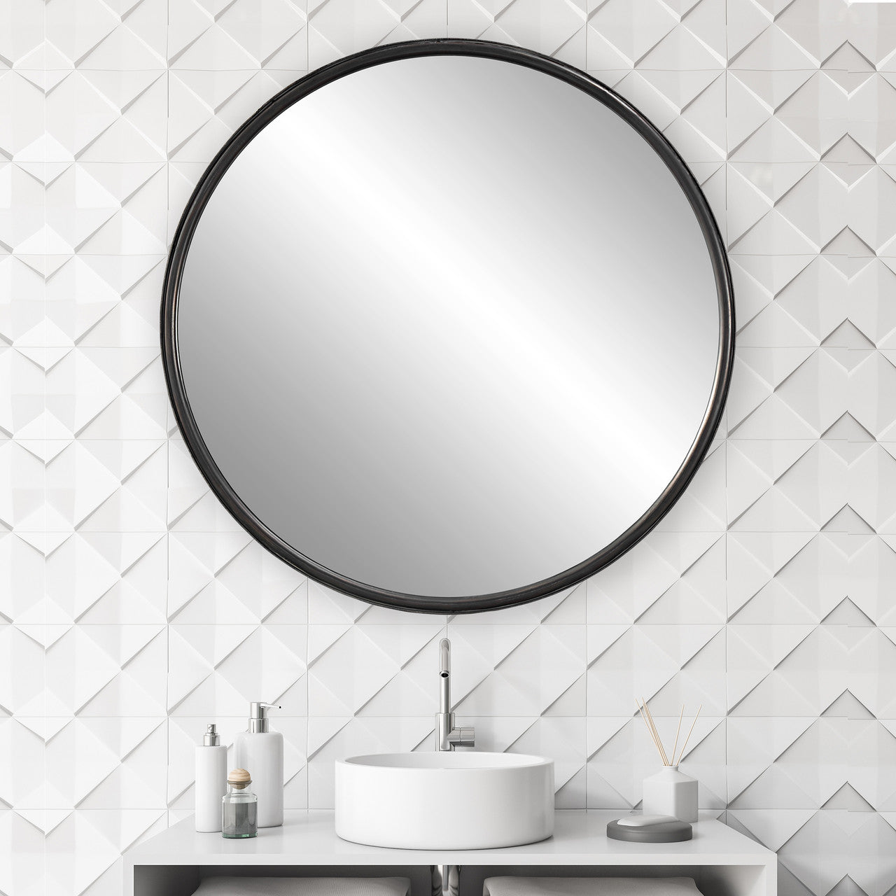 Uttermost Dawsyn Round Mirror