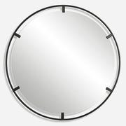 Uttermost Cashel Round Iron Mirror