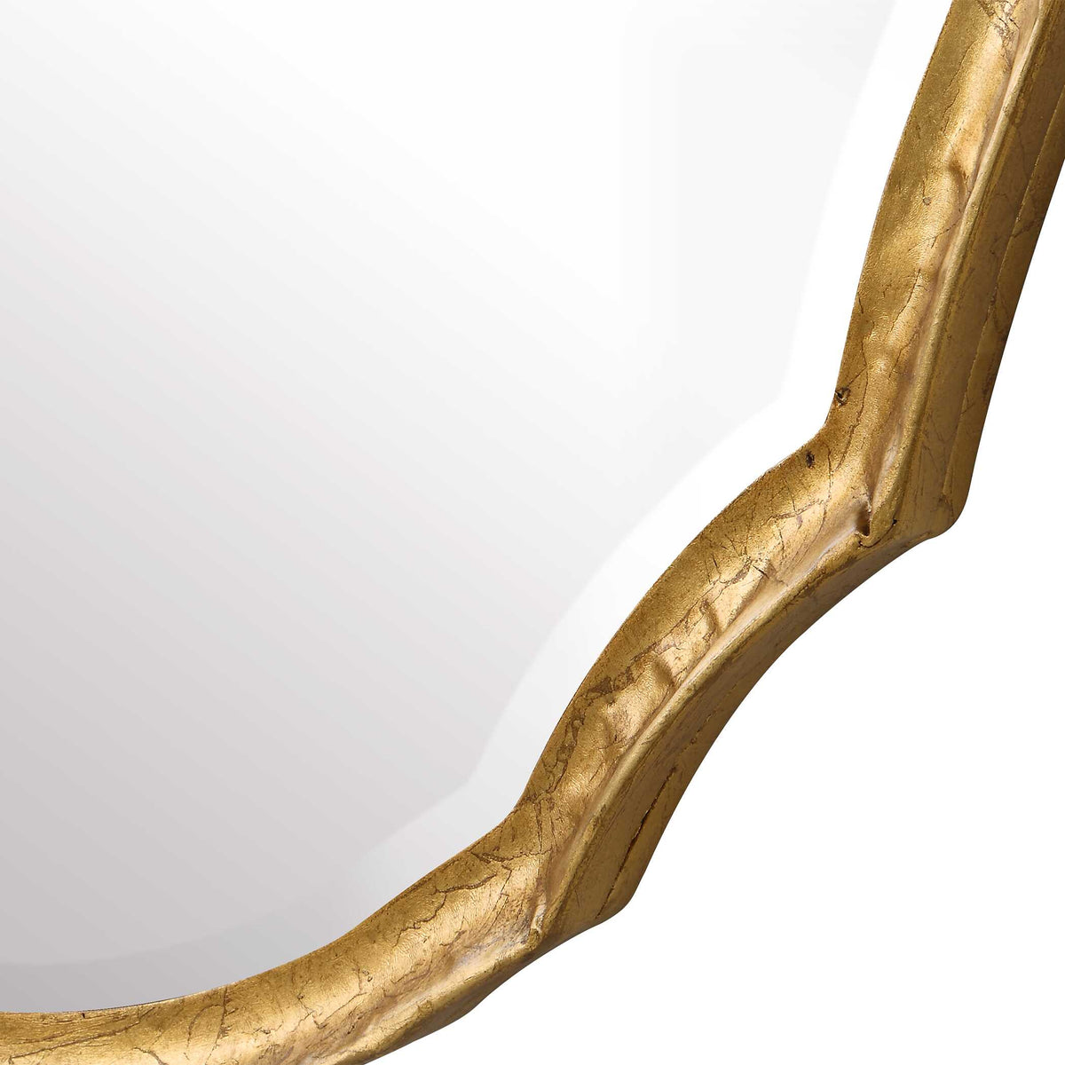Merrick Oval Gold Iron Wall Mirror