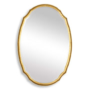 Merrick Oval Gold Iron Wall Mirror