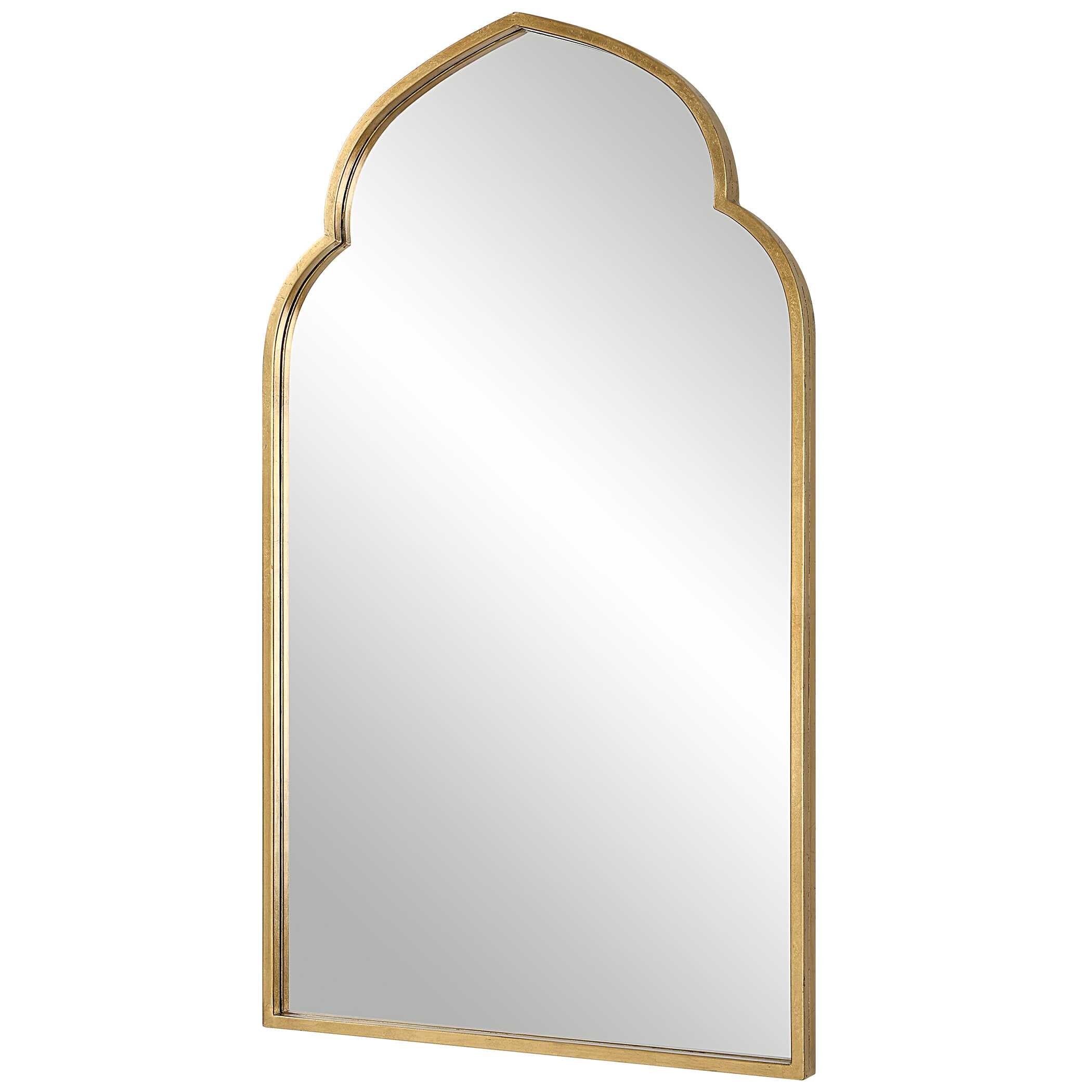 Oriel Gold Iron Wall Mirror