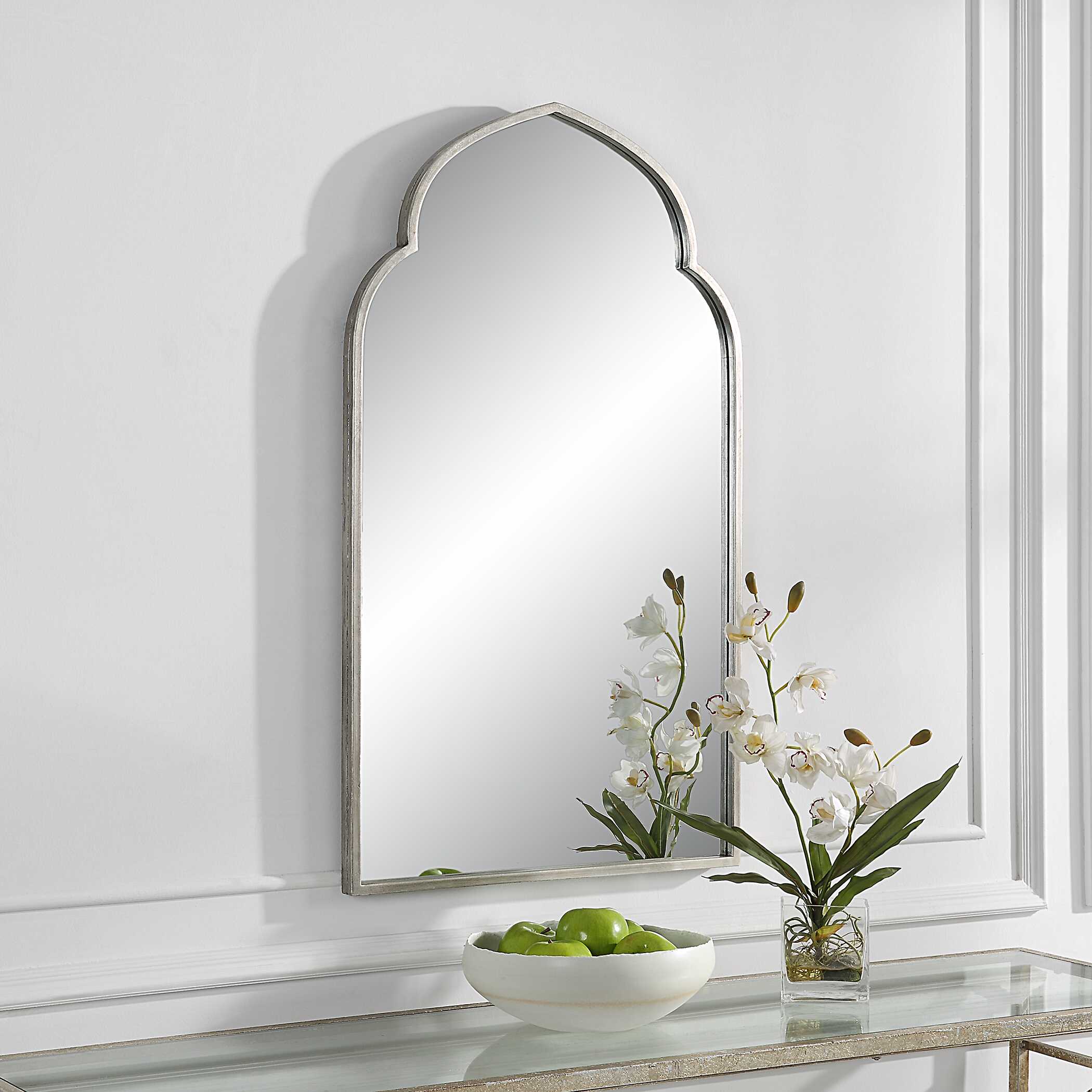 Orsino Silver Iron Wall Mirror