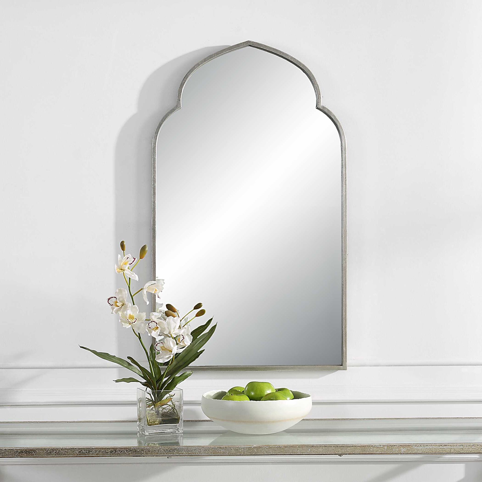 Orsino Silver Iron Wall Mirror